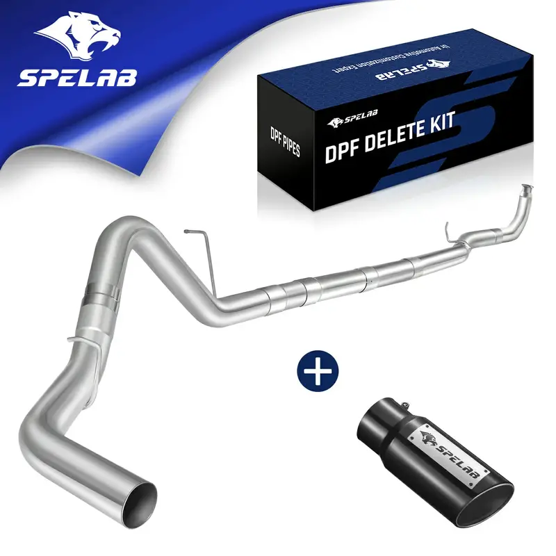 4‘’/5‘’ 2011-2016 Lml 6.6 Duramax Dpf Delete Race Pipe Exhaust Chevy Gmc 2500Hd 3500Hd 4