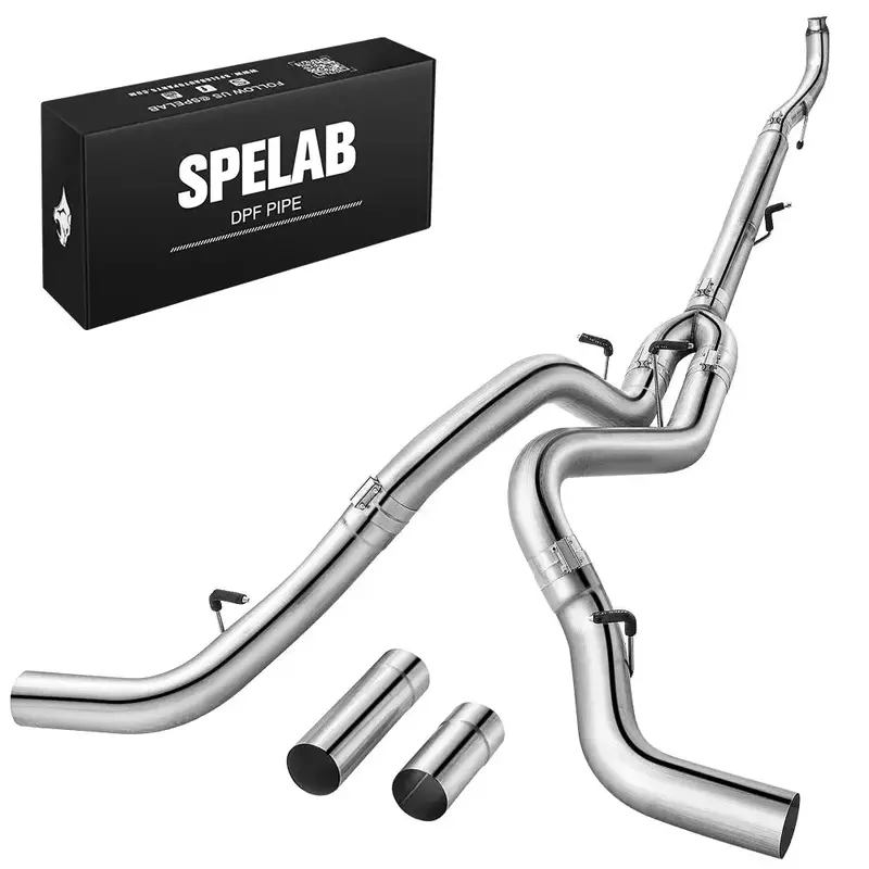 4"/5" Downpipe-Back 2011-2015 Lml 6.6 Duramax Dpf Delete Race Pipe | Spelab 5