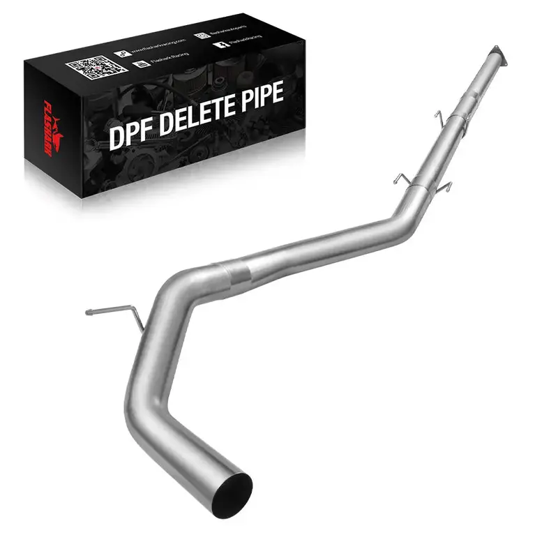 4"/5" Downpipe-Back 2016-2018 5.0 Cummins | Nissan Titan Dpf Delete Race Pipe 1