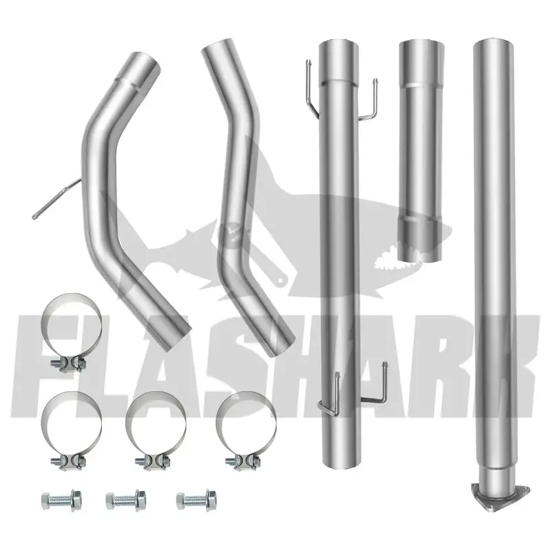 4"/5" Downpipe-Back 2016-2018 5.0 Cummins | Nissan Titan Dpf Delete Race Pipe 2