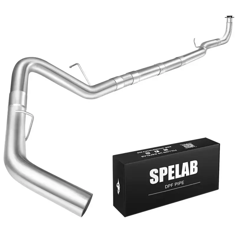 4"/5" Downpipe-Back 2017-2025 L5p 6.6 Duramax Dpf Delete Race Pipe | Spelab 1