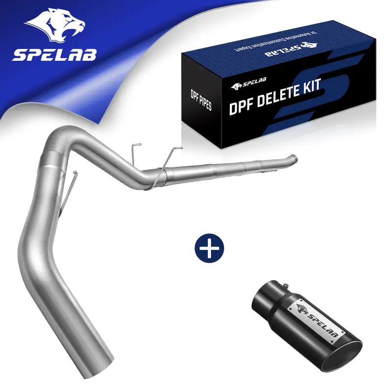4"/5" Downpipe-Back For 2019-2025 Dodge Ram 6.7L Diesel W/Dpf Delete/Race Pipe | Spelab 1