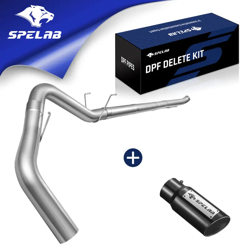 4"/5" Downpipe-Back For 2019-2025 Dodge Ram 6.7L Diesel W/Dpf Delete/Race Pipe | Spelab 2