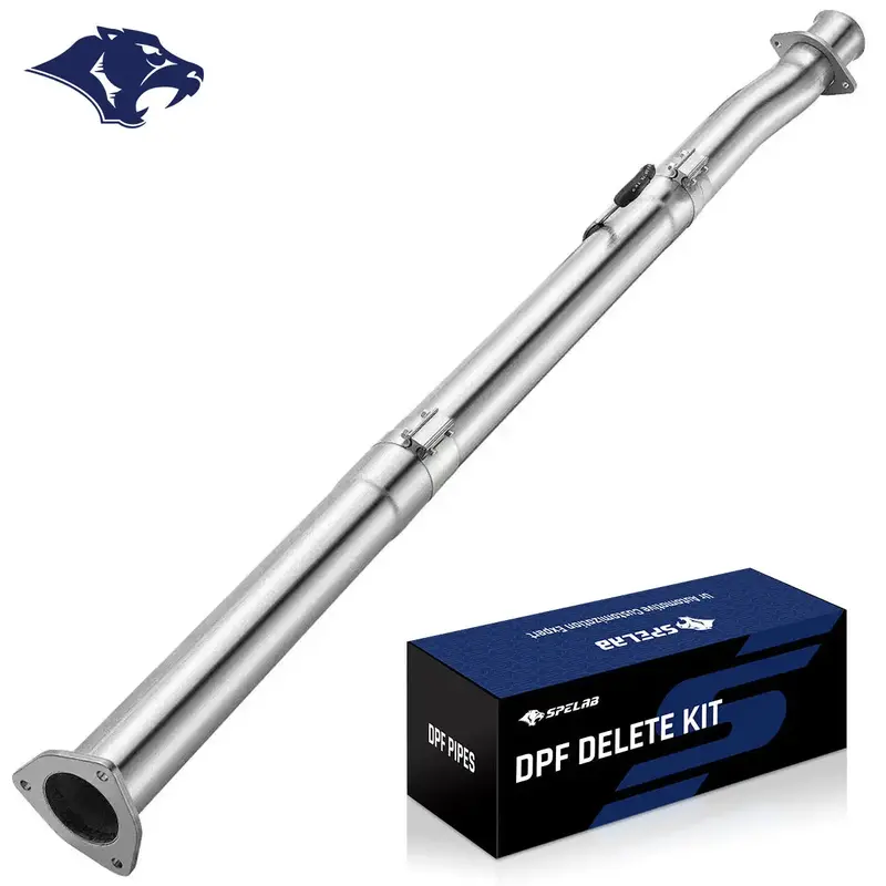 4‘’/5‘’ Dpf Delete Race Pipe Exhaust For 2011-2024 Ford 6.7 Powerstroke F250 F350 F450 10