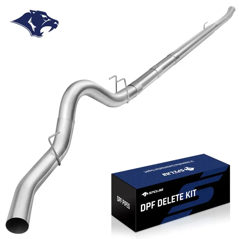 4‘’/5‘’ Dpf Delete Race Pipe Exhaust For 2011-2024 Ford 6.7 Powerstroke F250 F350 F450 11