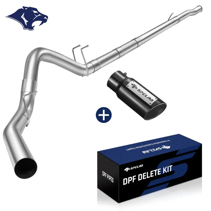 4‘’/5‘’ Dpf Delete Race Pipe Exhaust For 2011-2024 Ford 6.7 Powerstroke F250 F350 F450 13