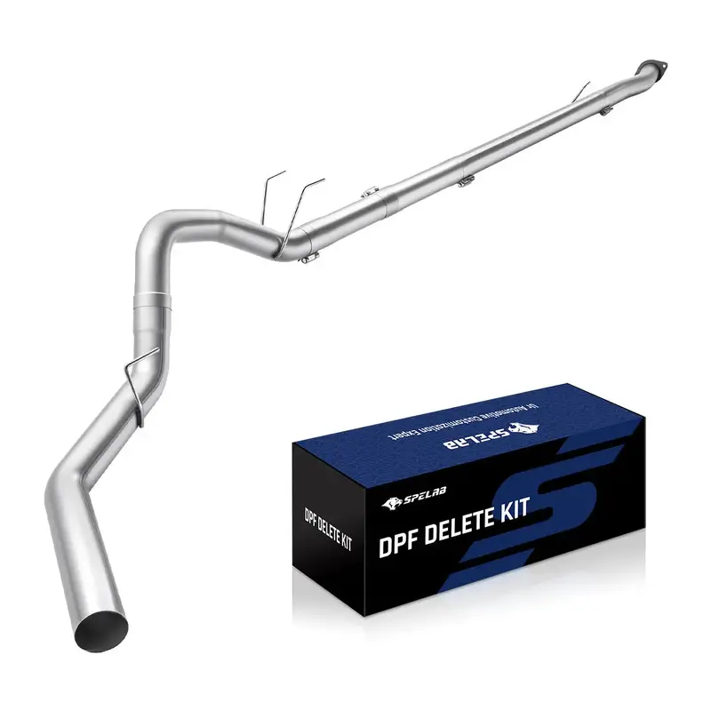 4‘’/5‘’ Dpf Delete Race Pipe Exhaust For 2011-2024 Ford 6.7 Powerstroke F250 F350 F450 13