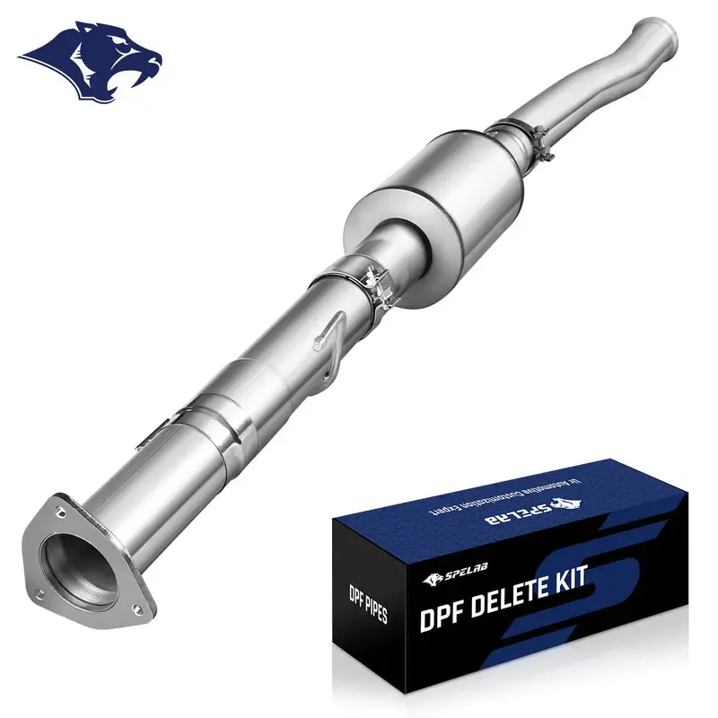 4‘’/5‘’ Dpf Delete Race Pipe Exhaust For 2011-2024 Ford 6.7 Powerstroke F250 F350 F450 8