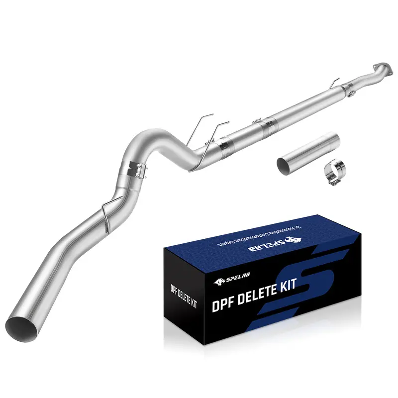 4‘’/5‘’ Dpf Delete Race Pipe Exhaust For 2011-2024 Ford 6.7 Powerstroke F250 F350 F450 9