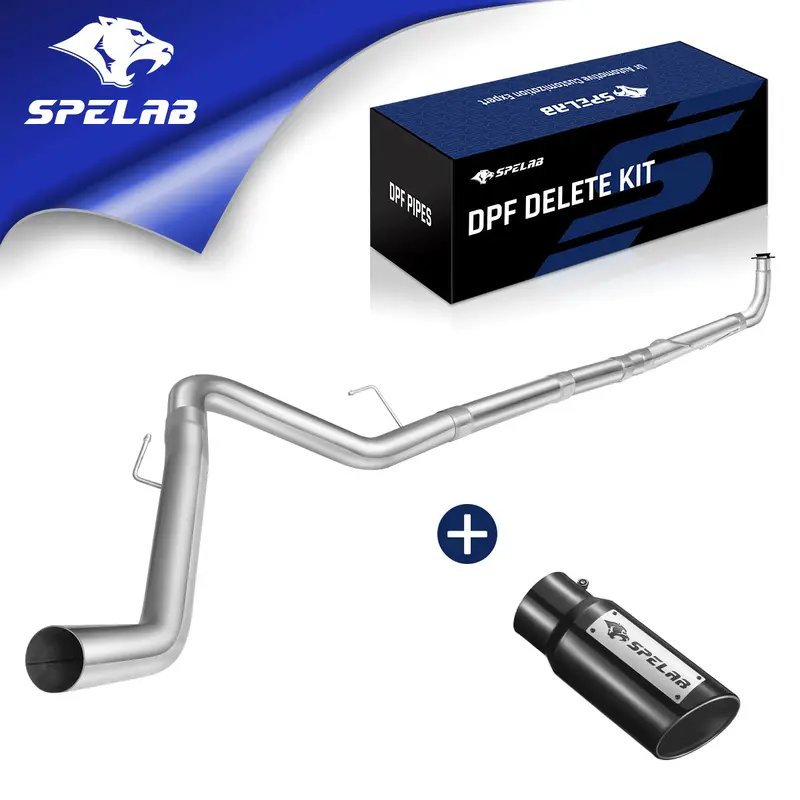 4"/5" Turbo-Back 2013-2018 For Dodge Ram 6.7L Diesel Dpf Delete Race Pipe | Spelab 1