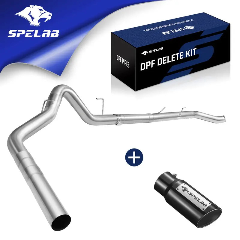 4"/5" Turbo-Back 2013-2018 For Dodge Ram 6.7L Diesel Dpf Delete Race Pipe | Spelab 2