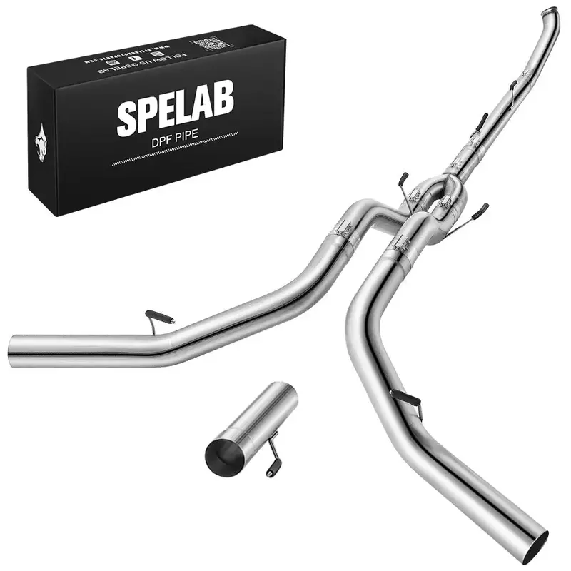 4"/5" Turbo-Back 2013-2018 For Dodge Ram 6.7L Diesel Dpf Delete Race Pipe | Spelab 3