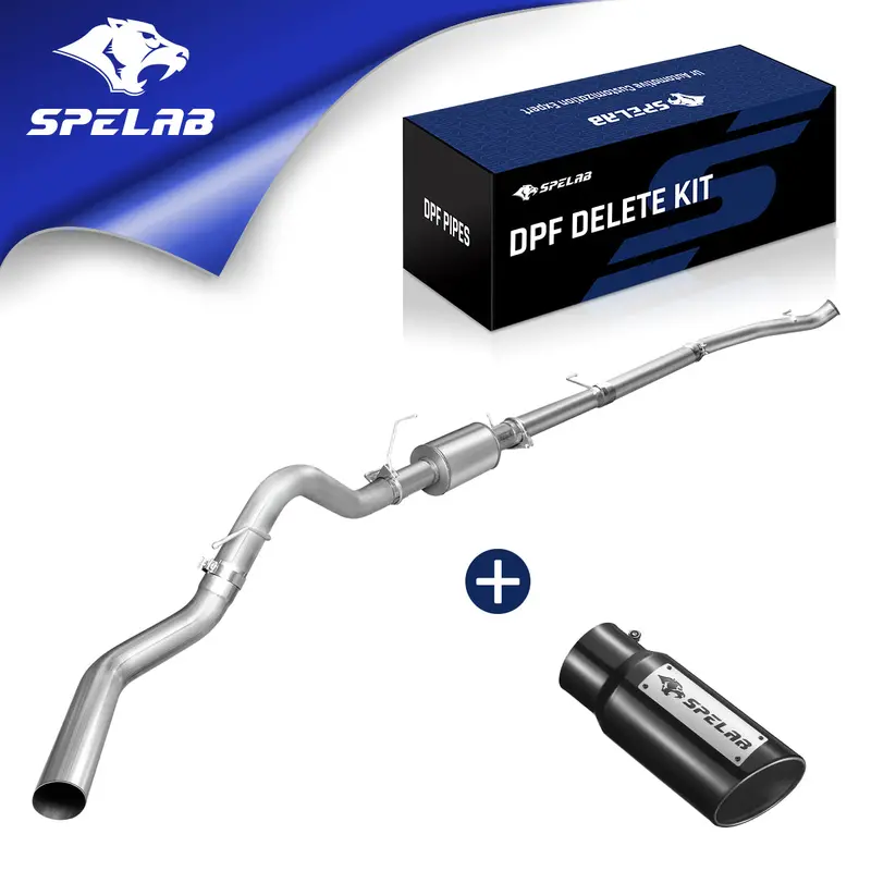 4"/5" Turbo-Back For 2007.5-2009 Dodge Ram 6.7L Dielsel Dpf Delete Race Pipe | Spelab 1