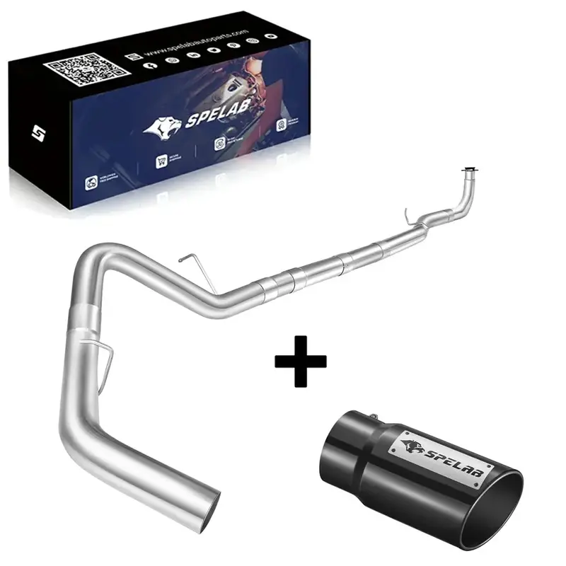 4‘’ Downpipe-Back 2017-2019 L5p 6.6 Duramax Dpf Delete Race Pipe 1