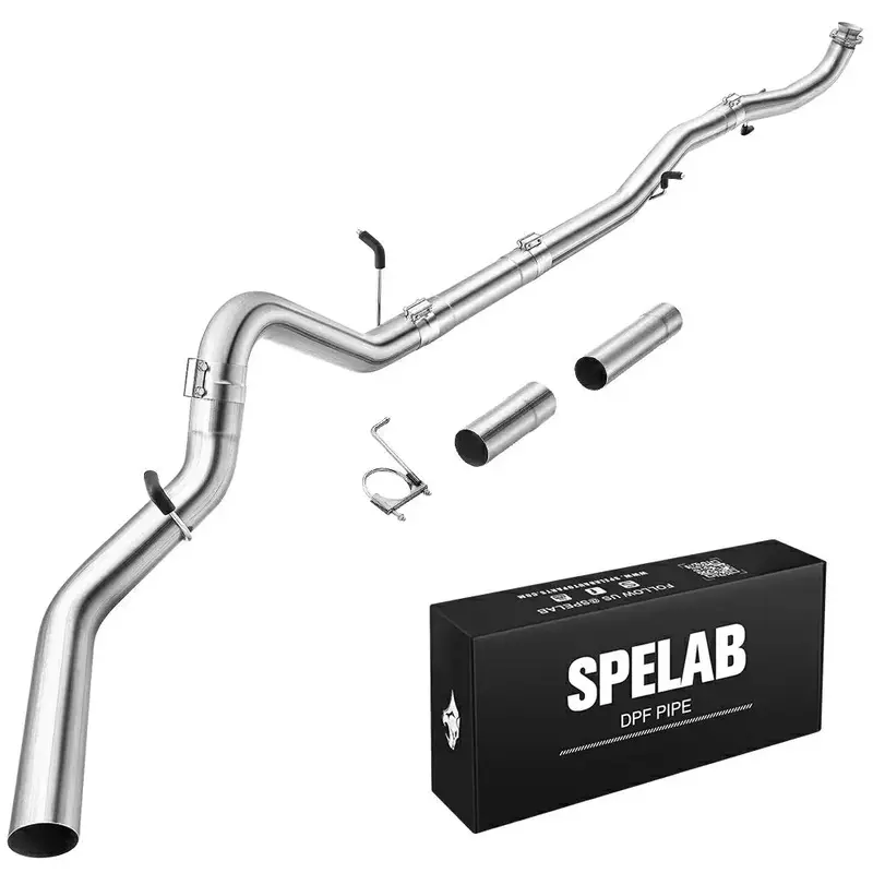4‘’ Downpipe Back Single 2020-2025 L5p 6.6L Duramax Dpf Delete Race Pipe Gm 2500/3500|Spelab 1