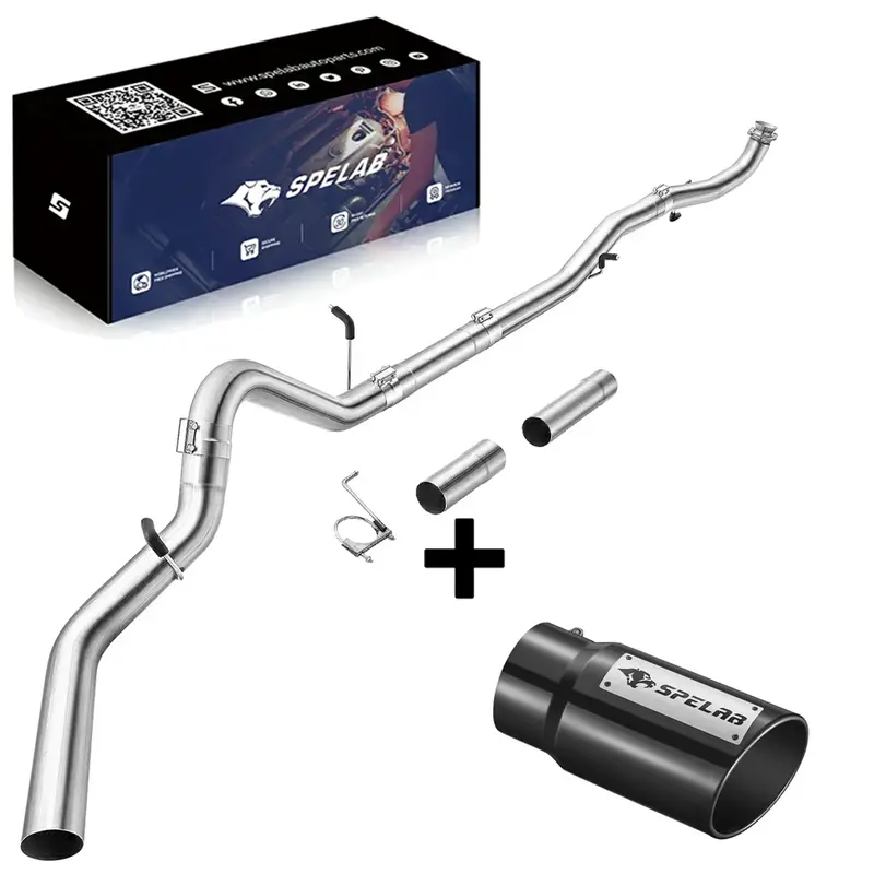 4‘’ Downpipe Back Single 2020-2025 L5p 6.6L Duramax Dpf Delete Race Pipe Gm 2500/3500|Spelab 1
