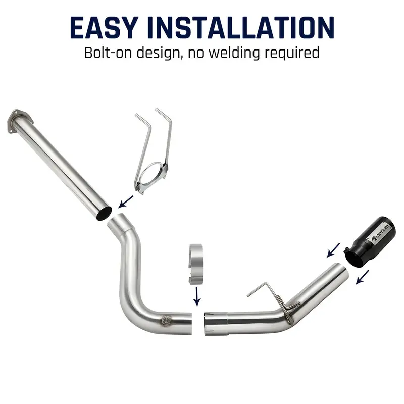 4'' Dpf Back Exhaust Single Side Exit 2011-2016 6.7L Powerstroke Ford F250 F350 F450 2