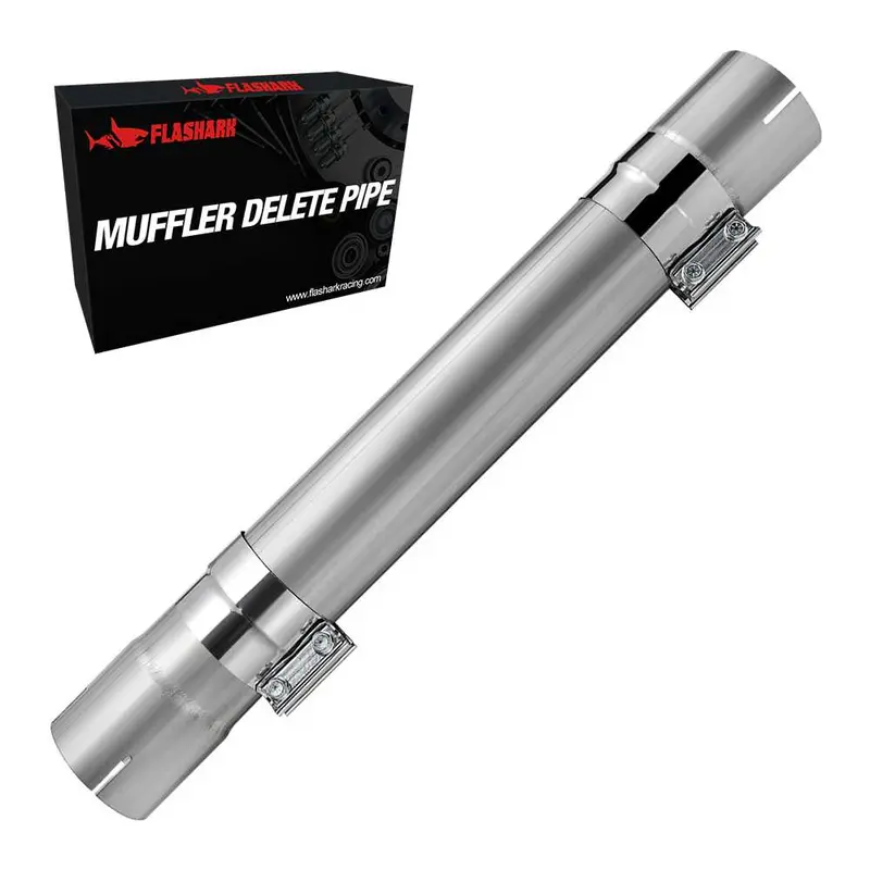 4 Inch/5 Inch Muffler Delete Pipe 30 Inch Length For Diesel Exhaust Stainless Steel 1