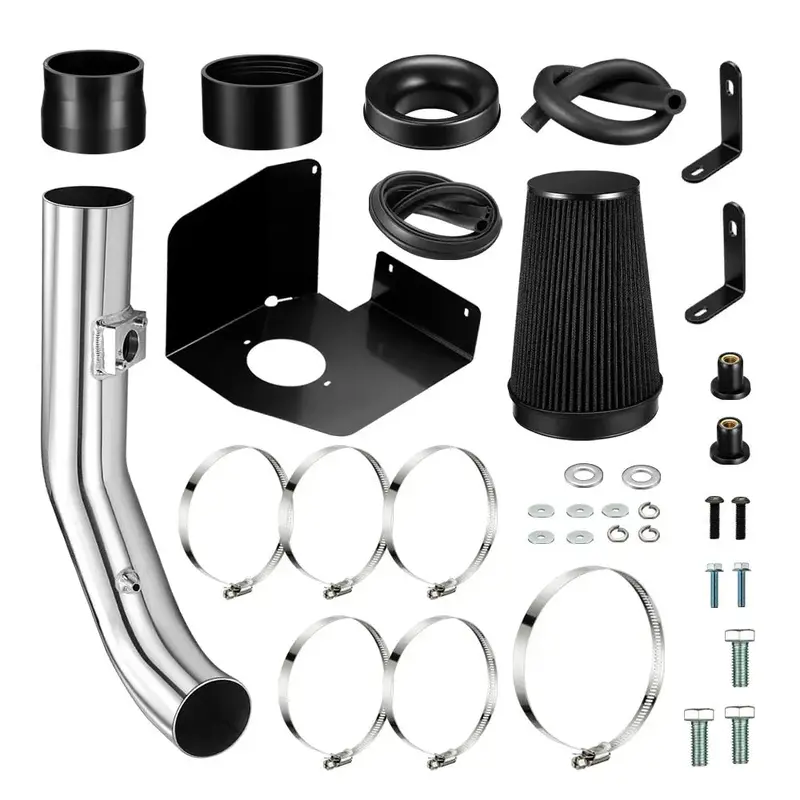 4 Inches Cold Air Intake Kit For 2009-2013 Gmc Sierra 1500 Chevrolet Silverado 1500 4.8L 5.3L 6.0L 6.2L V8 Engine 2