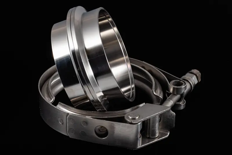 4" Stainless Steel V-Band Flange Assembly With Clamp 2