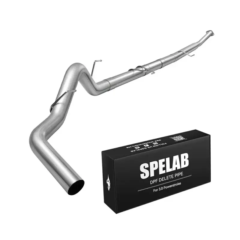 4'' Turbo-Back 2018-2020 3.0 Powerstroke Dpf Delete Race Pipe | Ford F-150 | Spelab 1