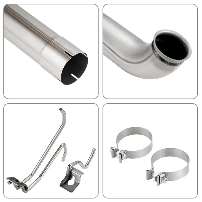 4‘’ Turbo-Back Exhaust System No Muffler For 1999.5-2003 Ford F-250 F-350 7.3L Powerstroke 2