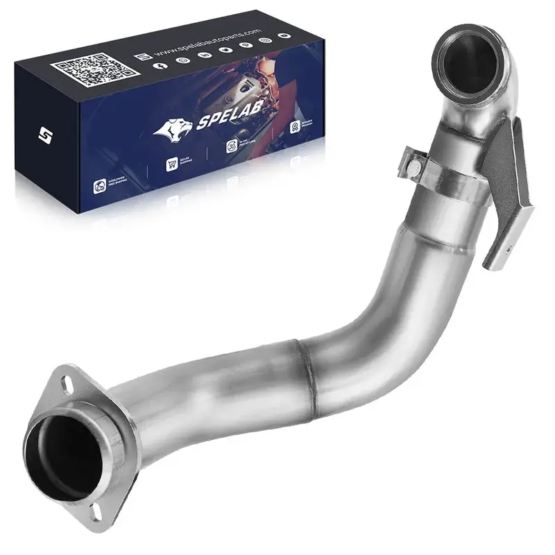 4‘’ Turbo Downpipe Exhaust For 2015-2019 Ford 6.7L Powerstroke F250 F350 F450 F550 | Spelab 1