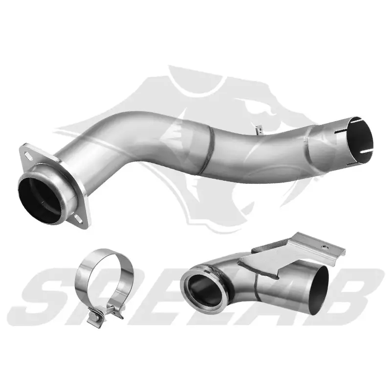 4‘’ Turbo Downpipe Exhaust For 2015-2019 Ford 6.7L Powerstroke F250 F350 F450 F550 | Spelab 3