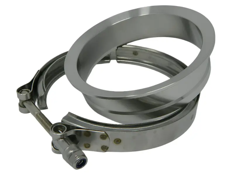 5.75" S400 T6 Chassis Marmon Downpipe Flange W/Clamp 3
