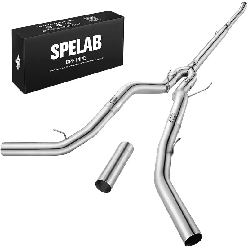 5'' Downpipe Back Dual 2011-2019 Ford 6.7L Powerstroke Dpf Delete Race Pipe |Spelab 1