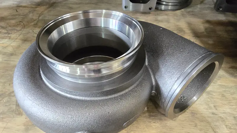 5" Tube 120Mm Gt55, Gtx55 Dual V Band Turbine Housing Discharge Flange W/Clamp 1