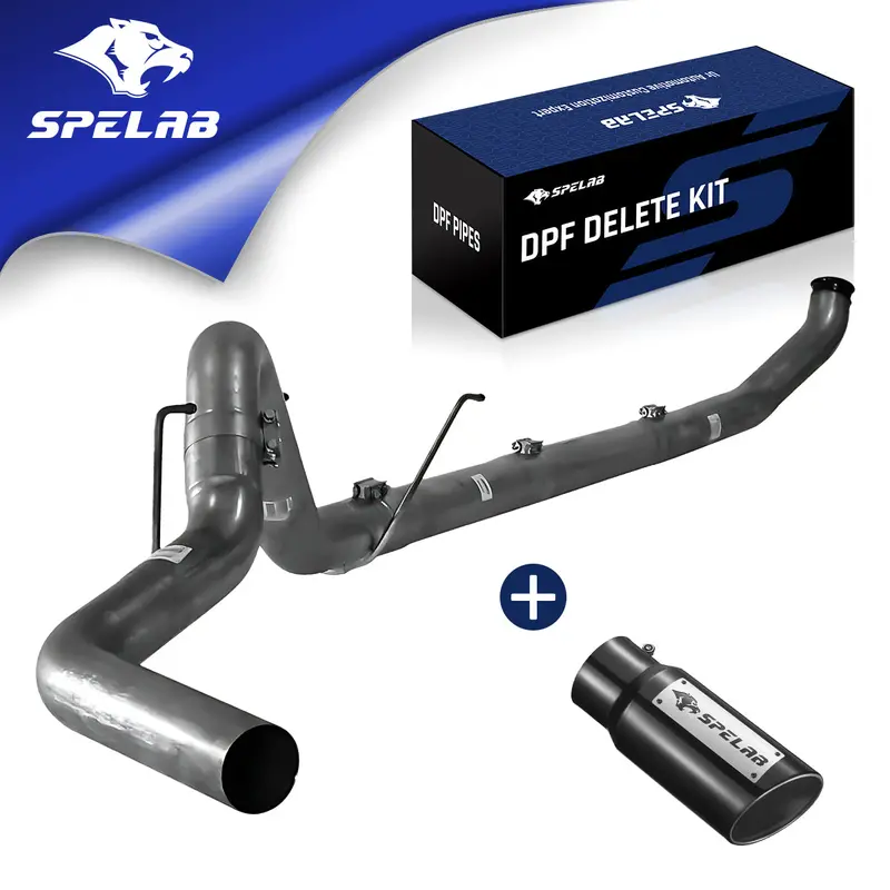 5" Turbo-Back For 2003 Dodge Ram 5.9L Diesel Dpf Delete Race Pipe | Spelab 1