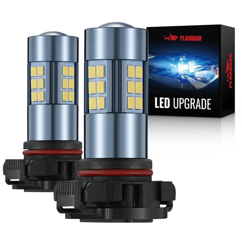 5202 Psx24w Led Fog Light Bulbs 6000K 4000Lm White | 2 Bulbs 1