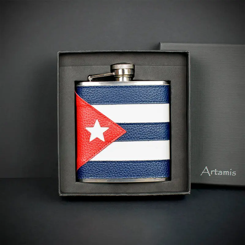 6Oz Cuban Hip Flask - Fl59 1