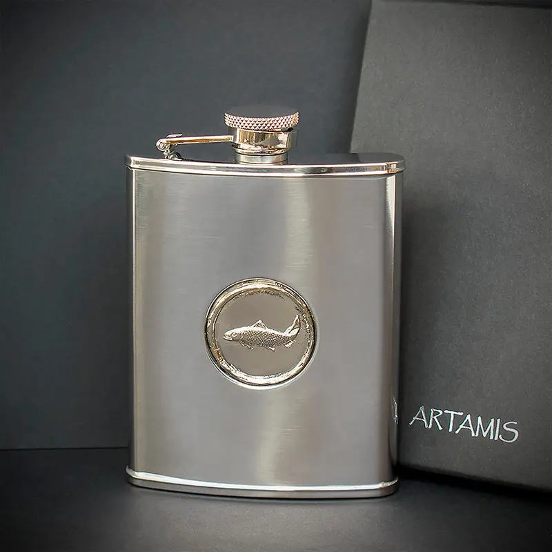 6Oz Fish Hip Flask - Fl78 1