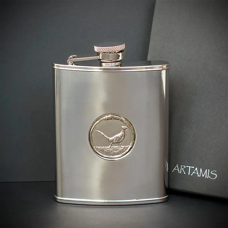 6Oz Pheasant Hip Flask - Fl79 1