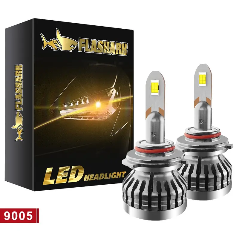 9005/Hb3 H4 H7 H11 H13 Led Headlight Bulbs 80W 6400Lm 6000K 2 Bulbs 1