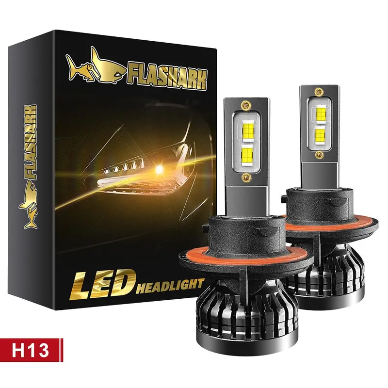9005/Hb3 H4 H7 H11 H13 Led Headlight Bulbs 80W 6400Lm 6000K 2 Bulbs 5
