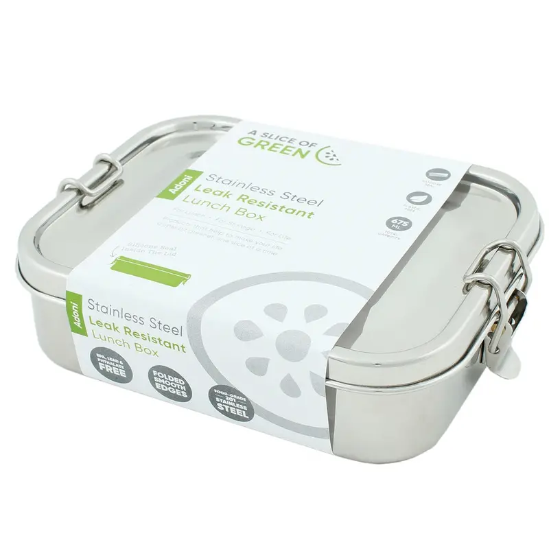 A Slice Of Green Adoni Leak Resistant Lunch Box 18 X 13Cm 2