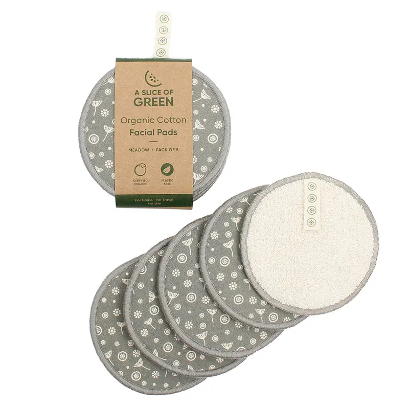A Slice Of Green Cotton Facial Pads - Meadow 1