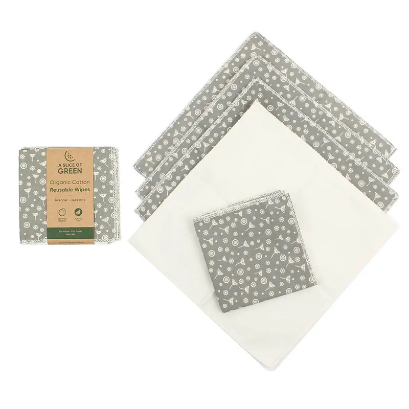 A Slice Of Green Reusable Wipes - Meadow 1