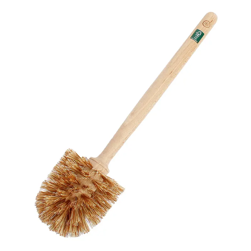 A Slice Of Green Wooden Toilet Brush - Plant-Based Bristles 2