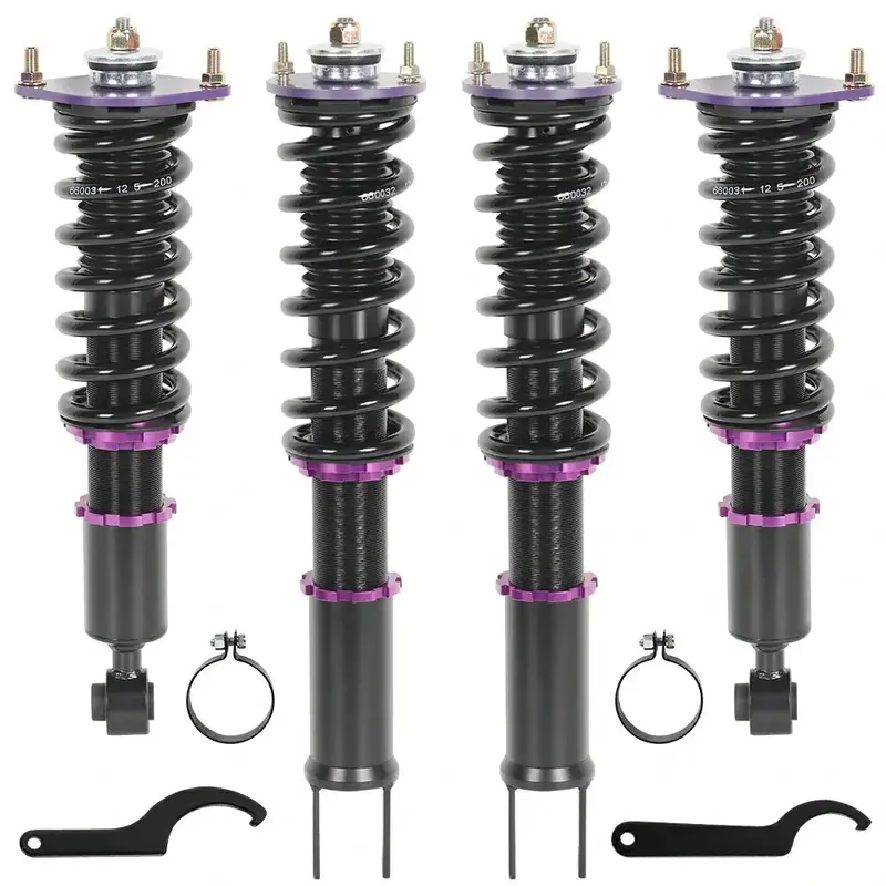 Adjustable Coilover Shock Absorbers Struts 4Pcs For 1990-1996 Nissan 300Zx Z32 1