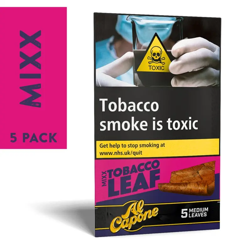 Al Capone Mixx Tobacco Leaf - Pack Of 5 Medium Leaves 1