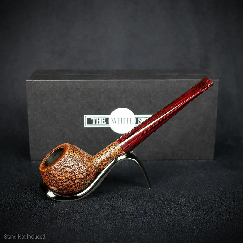 Alfred Dunhill White Spot Briar Smoking Pipe - County 4107 2