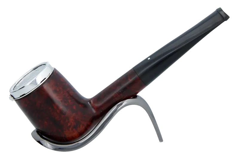 Alfred Dunhill White Spot Briar Smoking Pipe With Jfk Coin Silver Cap - Amber Root 5103S (Limited Edition) 1