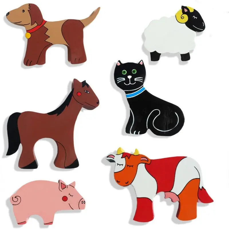 Alphabet Jigsaws 1X Farm Animal Magnet 1