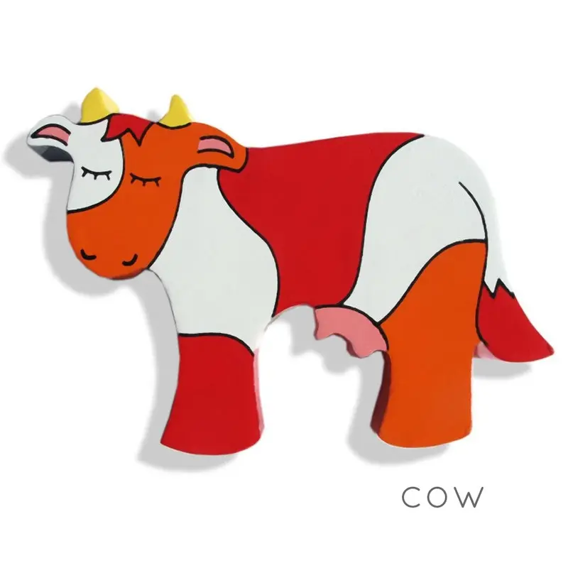 Alphabet Jigsaws 1X Farm Animal Magnet 5