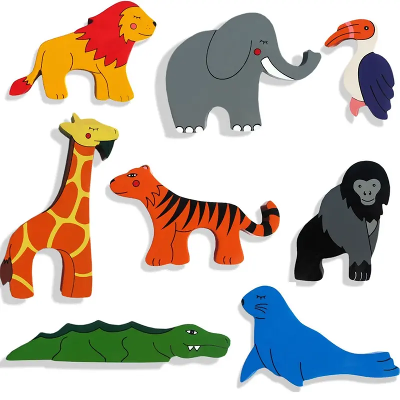 Alphabet Jigsaws 1X World Animal Magnet 1