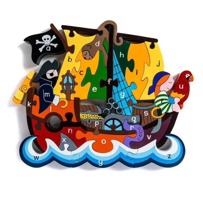 Alphabet Jigsaws Alphabet Pirate Ship 1